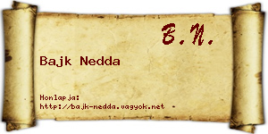 Bajk Nedda névjegykártya